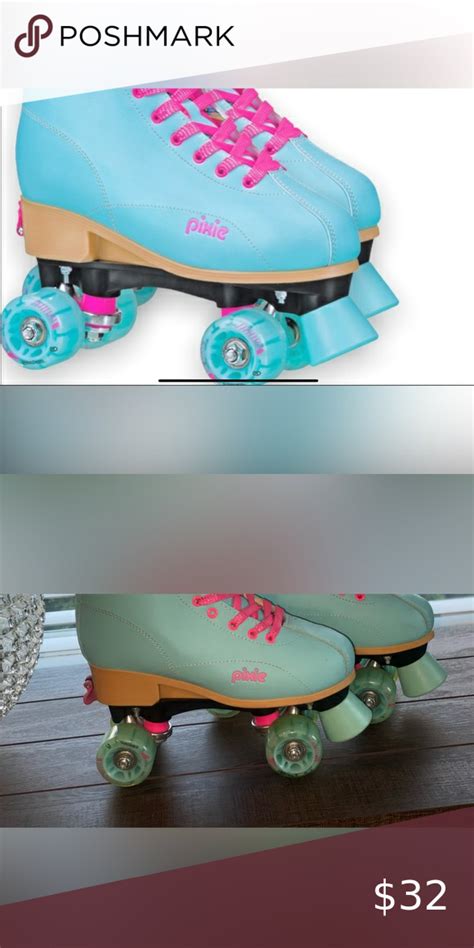 Roller Derby~pixie~adjustable Size~ Quad Roller Skatesblades~3 6~euc