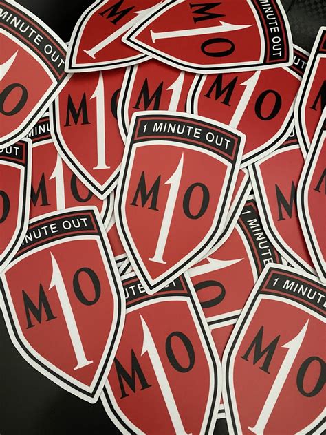 1 Minute Out Sticker