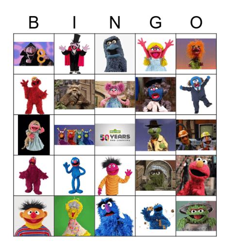 Sesame Street Guess Who Then And Now Remember To Contact The Bingo