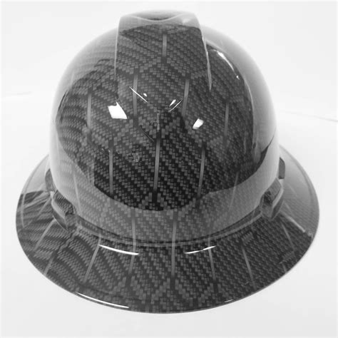 Full Brim Hydro Dipped Custom Hard Hat In Hex Carbon Fiber 3d Osha Approved New Killer Looking