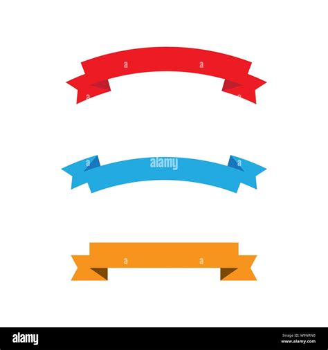 Ribbon Banner Vector Illustration Design Template Stock Vector Image