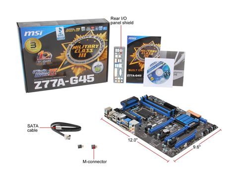 Msi Z77a G45 Lga 1155 Atx Intel Motherboard With Uefi Bios