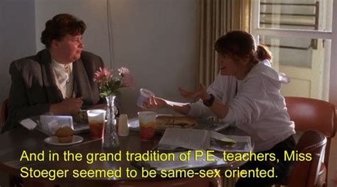 Cher Is Implying That All Female Gym Teachers Are Lesbians Miss Stoeger Is A Lesbian Maybe