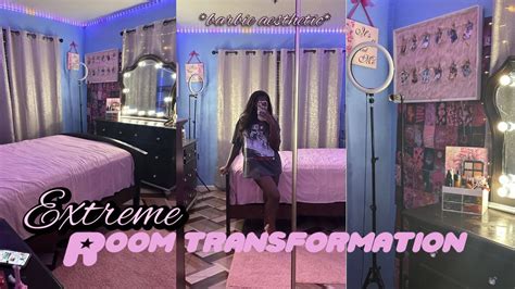 Extreme Room Transformation Room Tour Barbie Pink Paris Theme