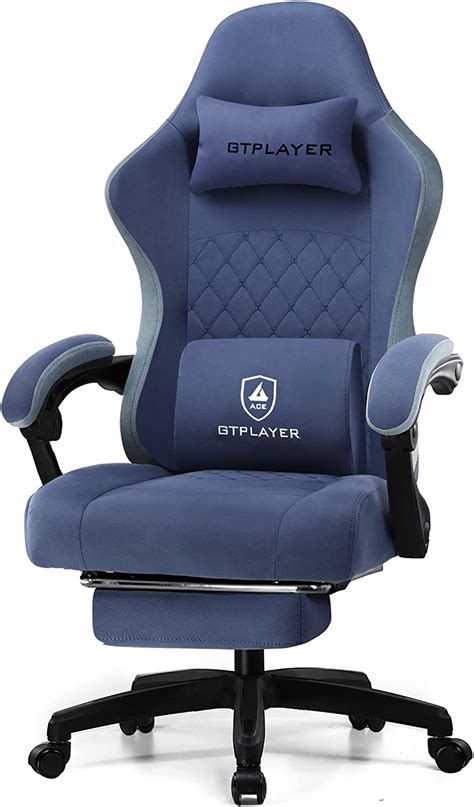 Jp Gtplayer Lr002 Blue Gaming Pc Chair Fabric Gaming Chair