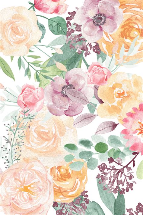 Top 56 Imagen Watercolour Flower Background Vn