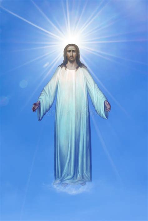 Jesus Christ In Heaven Religion Concept Stock Image Image Of