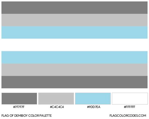 Demiboy Flag Color Codes