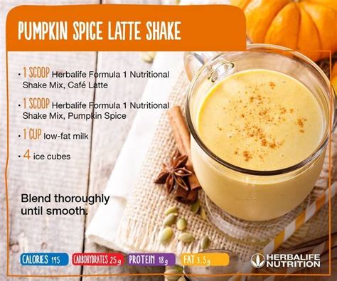 Formula 1 shakes include protein, fiber and essential nutrients that can help support metabolic function at the cellular level. Enjoy your favorite fall flavor while living a healthy ...