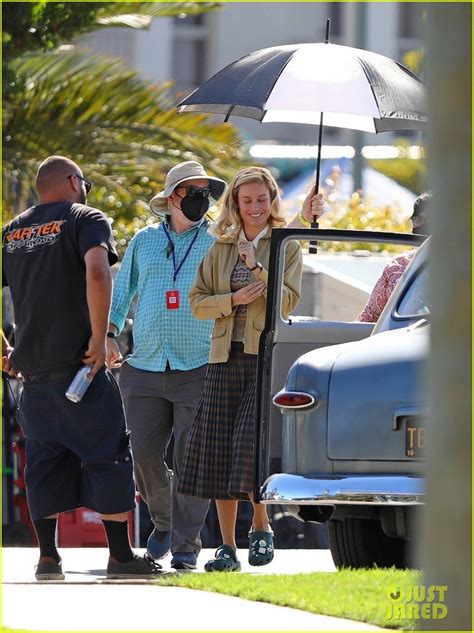 Brie Larson Gets Visit From Babefriend Elijah Allan Blitz On Set Of Lessons In Chemistry Photo