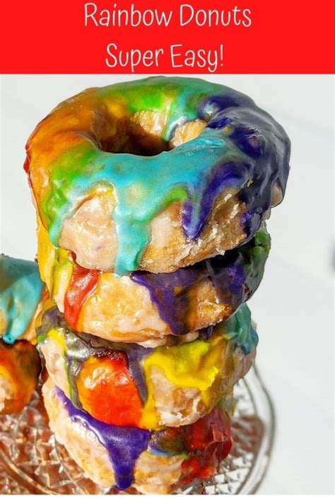 Easy Rainbow Donuts Parenting To Go Formerly Baby And Life