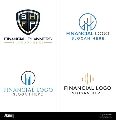 Financial Shield Chart Bar Logo Design Stock Vector Image And Art Alamy