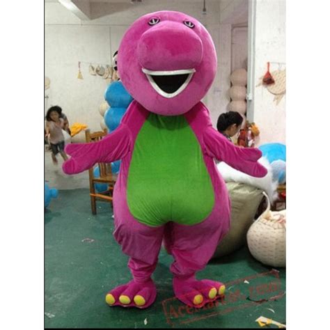 Barney Vestido De Lujo Del Traje De La Mascota Del Personaje De Dibujos