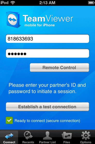 Teamviewer App For Iphone And Ipad 3 With Retina Support