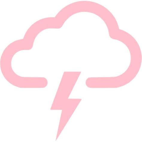 Pink Storm Icon Free Pink Weather Icons