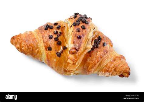 Delicious French Chocolate Croissant Or Butter Croissant With Chocolate