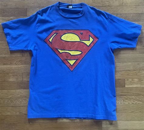 Superman Single Stitch T Shirt Xtra Large Vintage 2000 Warner Brothers