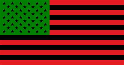 The concept of the black american flag was created when the need for proper and current representation emerged ( e.g. The Voice of Vexillology, Flags & Heraldry: African American Flag - made by an American