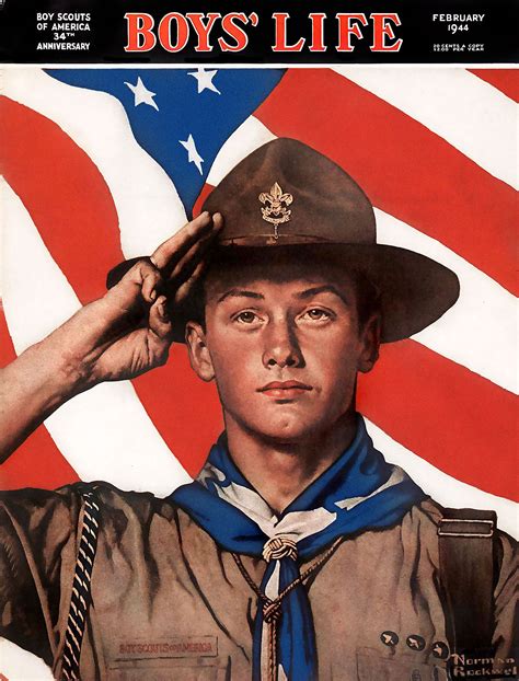 1942 Scout Salute Norman Rockwell Norman Rockwell Art Norman