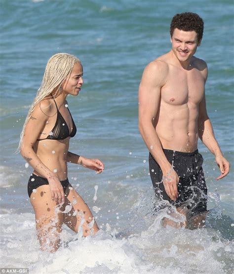 Zoe Kravitz Gets Wet And Wild With Boyfriend Karl Glusman In Miami