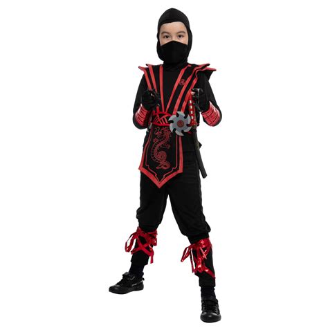 Clearance Sale Spooktacular Creations Red Ninja Costume Cosplay Child
