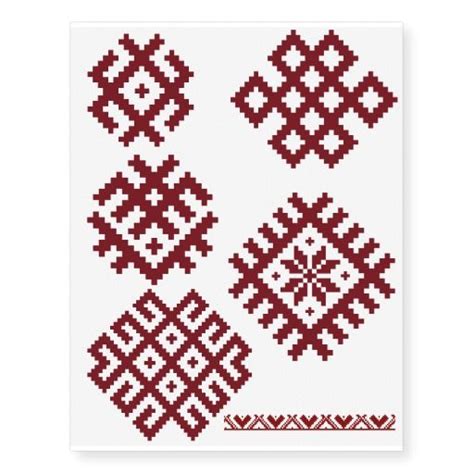 Traditional Latvian Folk Design Symbols Tattoos Folk