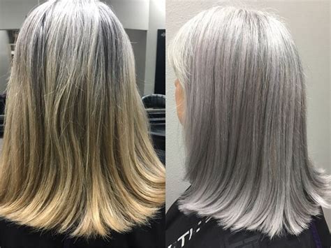 Color Correction Matching Natural Silver Hair Silver Hair Color