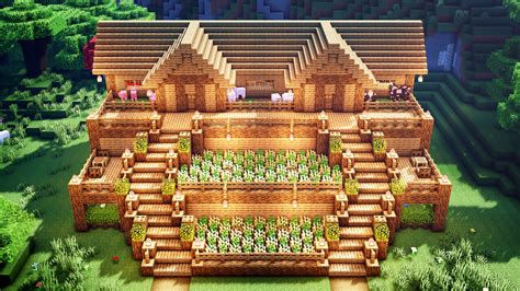Minecraft How To Build A Terraced Oak Survival Base Minecraft Map
