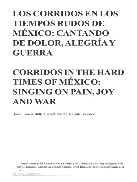 Corridos 2 Pdf Corrido México