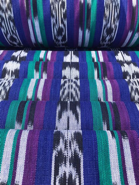 Handwoven Guatemalan Ikat Fabric By The Yard Mayan Made Fair Etsy