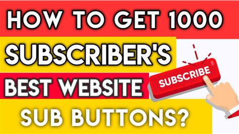 How To Get 1000 Subscribers On Youtube Fast Youtube