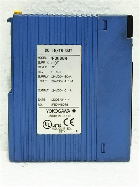 Yokogawa F3wd64 Input Output Modules Japan Marine Store