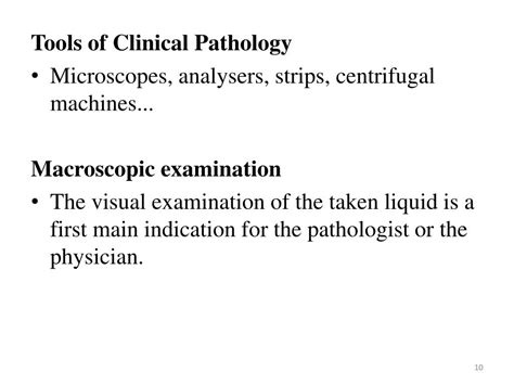 Ppt Clinical Pathology Powerpoint Presentation Free Download Id