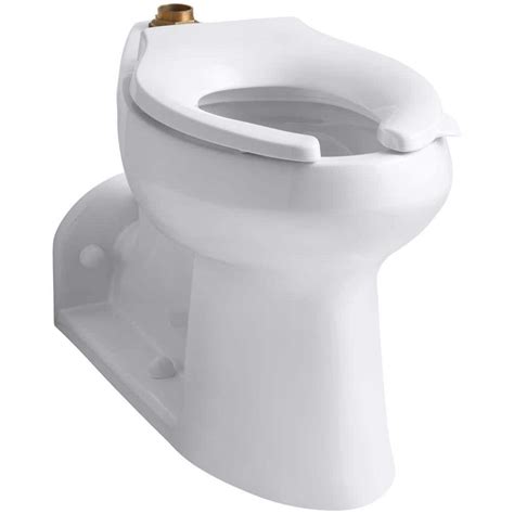Kohler Anglesey Elongated Toilet Bowl Only In White K 4352 0 The Home