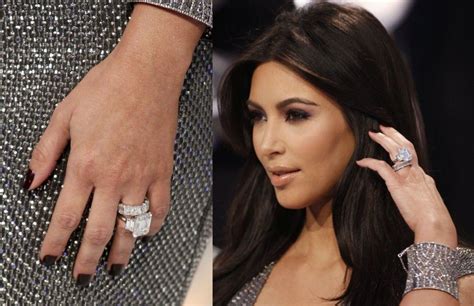Celeb Wedding Rings Kim Kardashian S 2 Million 20 Carat From Chris