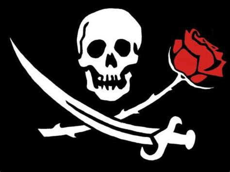 Rose Jolly Roger Pirate Art Jolly Roger Pirate Flag Design