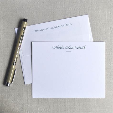 Personal Stationery Set With Envelopes Custom Stationery Set Etsy