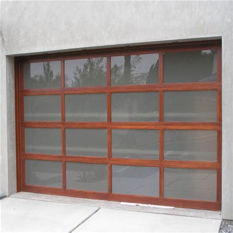 Full View Tempered Glass Garage Door With Insulated Aluminum Frames