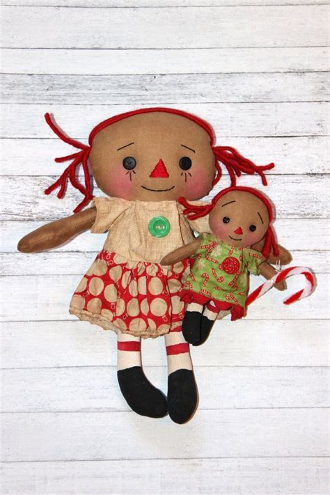 Reserved For Rebecca Larson Christmas Primitive Raggedy Ann Doll Mom
