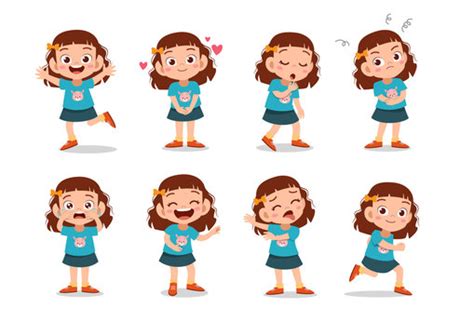 Cartoon Images Different Moods Clipart
