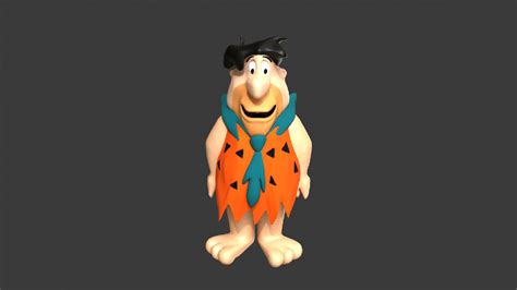 Artstation Fred Flintstone 3d Model