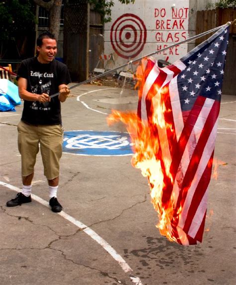 Flag desecration is the desecration of a flag, violation of flag protocol, or various acts that intentionally destroy, damage, or mutilate a flag in public. Constitutional Amendments/Supreme Court Cases Flashcards ...