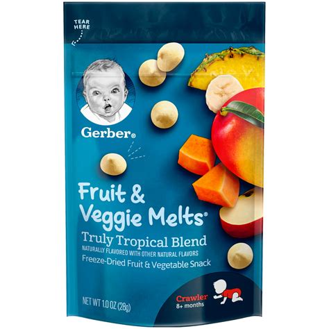 Gerber Fruit And Veggie Melts Freeze Dried Fruit And Vegetable Snacks