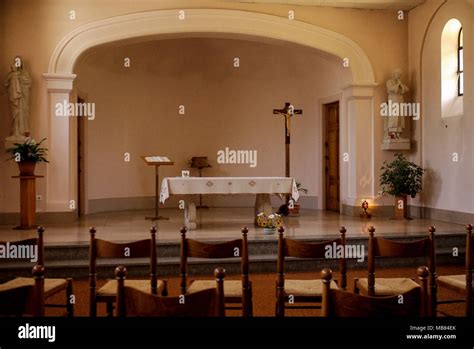 Chapel In A Catholic Private School Lyon France Stock Photo Alamy