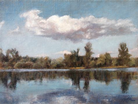 The River Landscape Oil Painting Fine Arts Gallery Original Fine