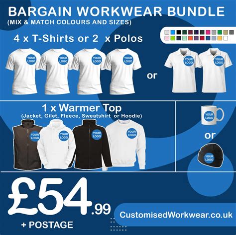 Personalised Workwear Bundles Workwear Customised Workwear