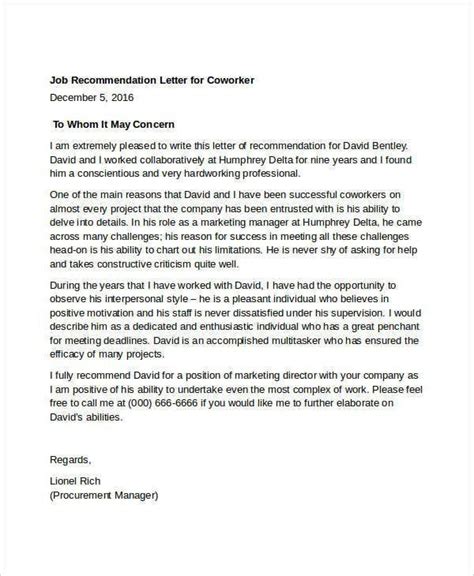 Scholarship Recommendation Letter For Coworker Unique Pin By Template On Template Reference