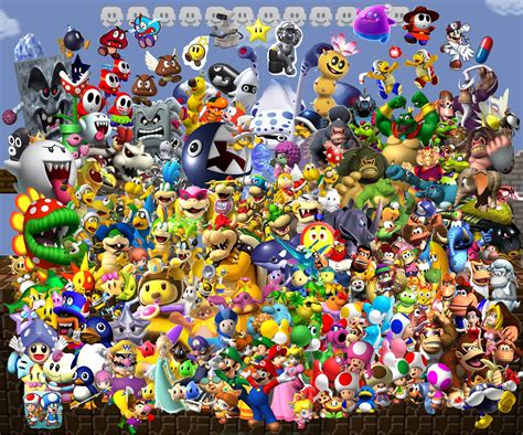 Muchos De Los Personajes De Mario Super Mario 3djuegos