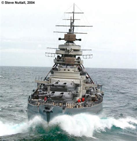 German Battleship Bismarck Was The First Of Two Bismarck Class