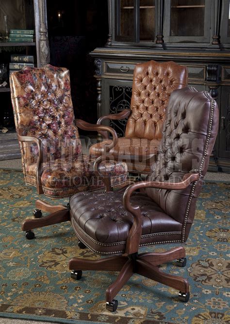 Get the best deal for leather chairs from the largest online selection at ebay.com. Leather Tufted Executive Chairs | Dining chairs for sale, Vintage office chair, Chair